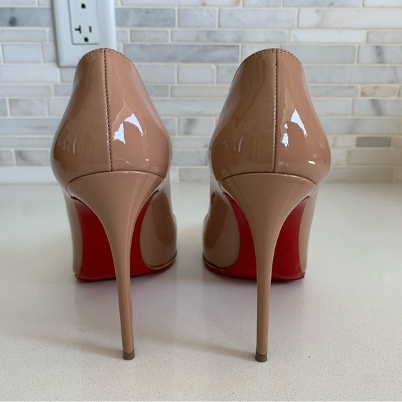 Christian Louboutin Pigalle Follies 100 Patent Nude size 37 / 7 - Picture 6 of 11